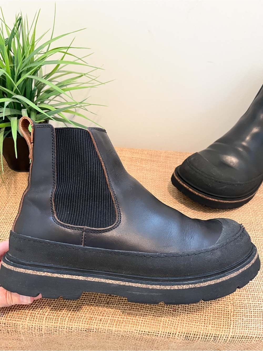 Birkenstock Men’s Prescott Black Chelsea Boots Size 42 US 9